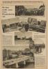 Fragment starej niemieckiej gazety z artykułem i zdjęciami z otwarcia Mostu Pomorskiego we Wrocławiu w 1930 roku.